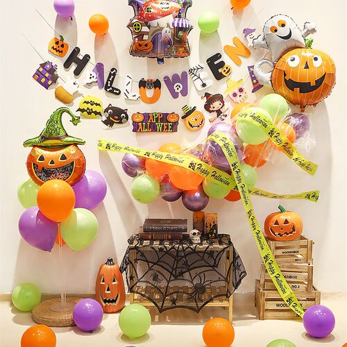新品24/48pcs Halloween Decoration 3D Black PVC BaUt Hallowee