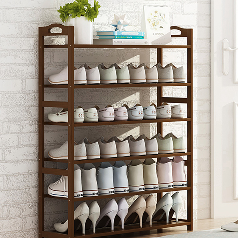 极速鞋架简易子小窄l门口放家用卧室内好看经济型收纳实木鞋柜202