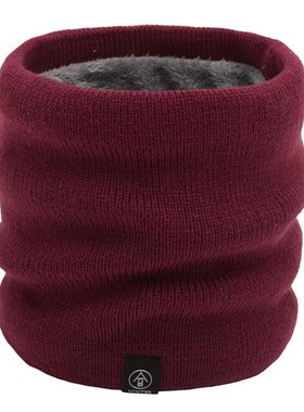 极速Women Knit Neck Scarf Men Thick Warmer Fleece Insid.e Wi