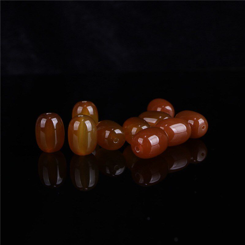 极速12mdm天然红玛瑙配珠文玩配饰珠子配件手工 diy 散珠 珠配