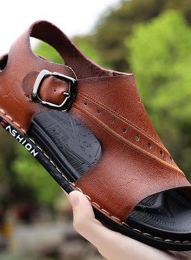 极速Mens Sandals Comfort Genuine Leather Summer High Qu.alit