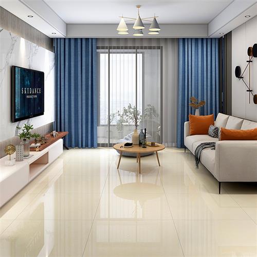 极速黄白色普拉g提瓷砖800x800客厅地砖600x600玻化砖防滑地板砖