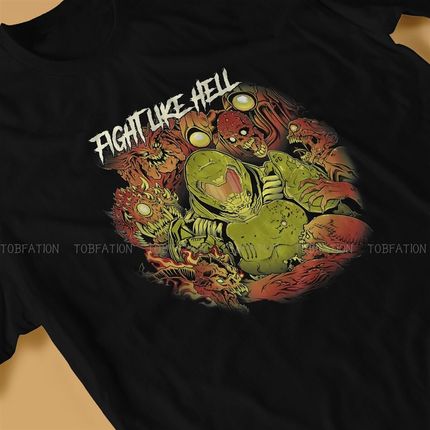 极速Doom Slayer Gmame Fight Like Hell Graphic  T Shirt Class