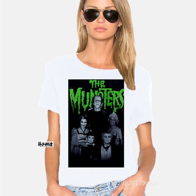 极速MENS Te-SHIRT MEET THE MUNSTERS VINTAGE B-MOVIE HORROR W