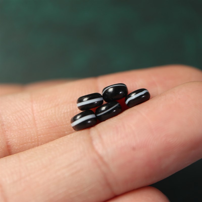 极速5.5mm天然保真小尺寸玛瑙药B师珠隔片隔珠文玩佛珠手串老料di