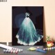新品 饰画油 数字油画dhiy填充浪漫唯美婚纱手工填色画画结婚爱情装