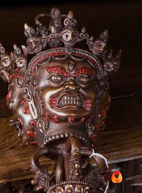 极速家用工艺品供具尼泊尔紫铜B带底座普巴金刚杵金刚撅杵供具