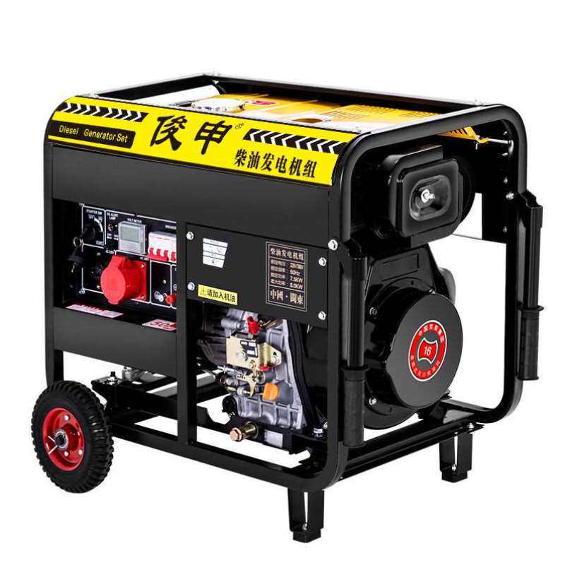 极速俊申动力10千瓦柴油发电机组家用2B20V小型静音3/6/5/8KW单三