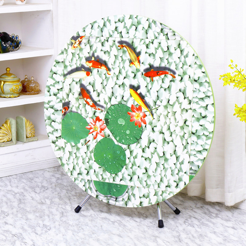 极速圆形简易折叠餐桌正方形桌实木可吃饭桌大P圆桌小户型家用折