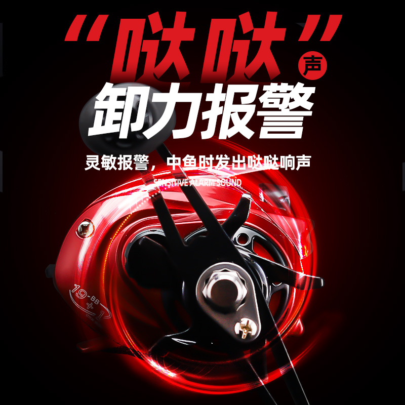 极速三煞车远f投水滴轮微物路亚马口G鳜鱼防炸线微物轮打黑路亚竿