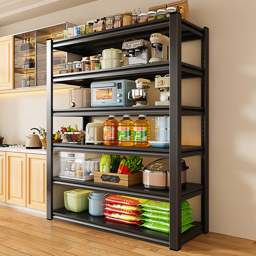 厨房置物架落地多层微波炉收纳架