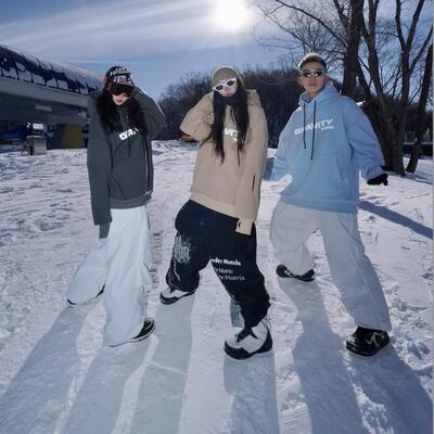 Gravity 彩色加厚滑雪帽衫 男女同款