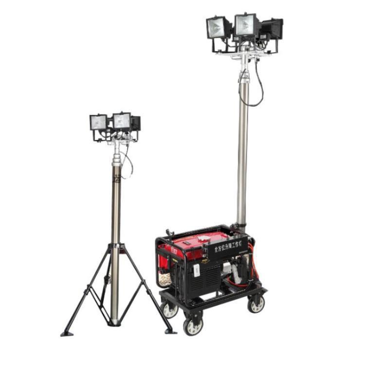 按需定做自发电场地照明灯 自动升降移动照明设备 牵引式照明车
