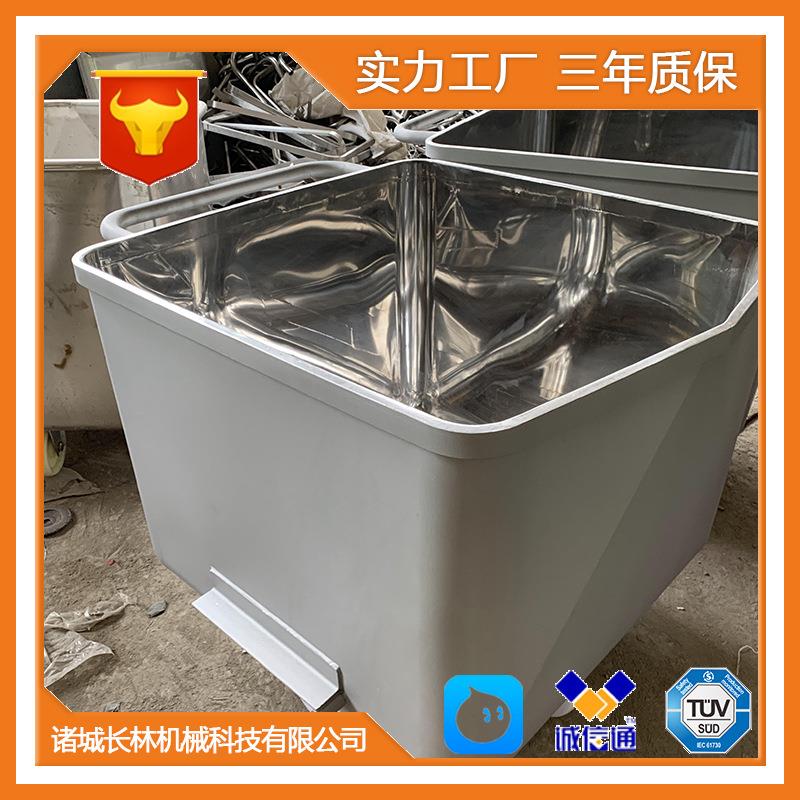 不锈钢小料车 带轮子腌制肉类馅料料车 四轮物料周转车