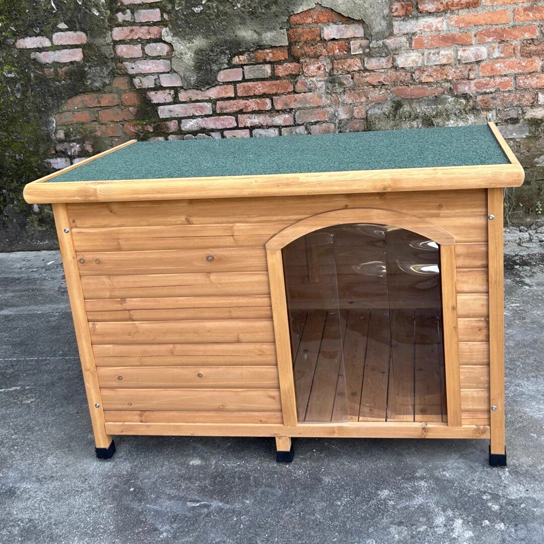 新型狗屋实木搭建新家通风宠物猫屋