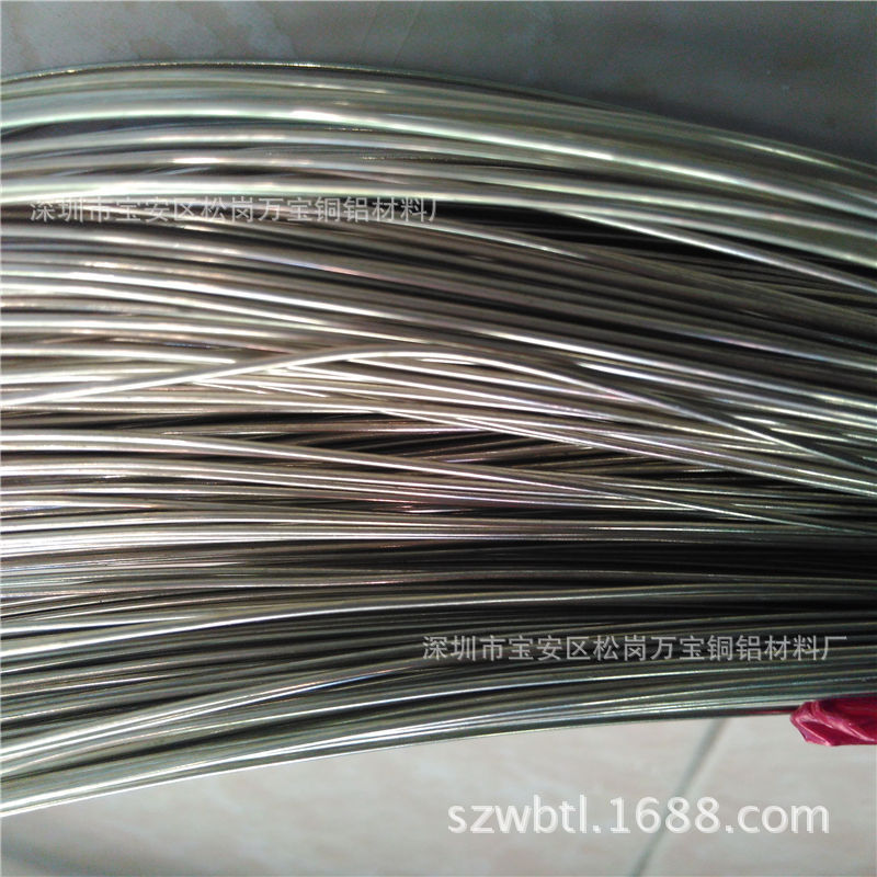 饰品用软态B18锌白铜线 C7701镍白铜线 订做白铜扁线卷 直边圆边