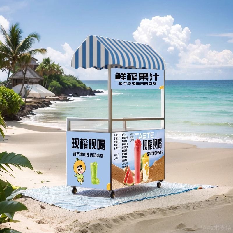 折叠摆摊小推车夜市地摊小吃车