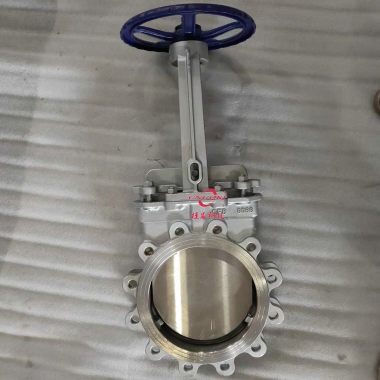 不锈钢刀闸阀 梅花型对夹式手动闸板阀 PZ43W型硬密封薄型浆闸阀