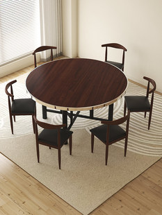 2026加厚大圆桌面实木圆桌子台面家用酒店可折叠圆桌面板圆形餐桌