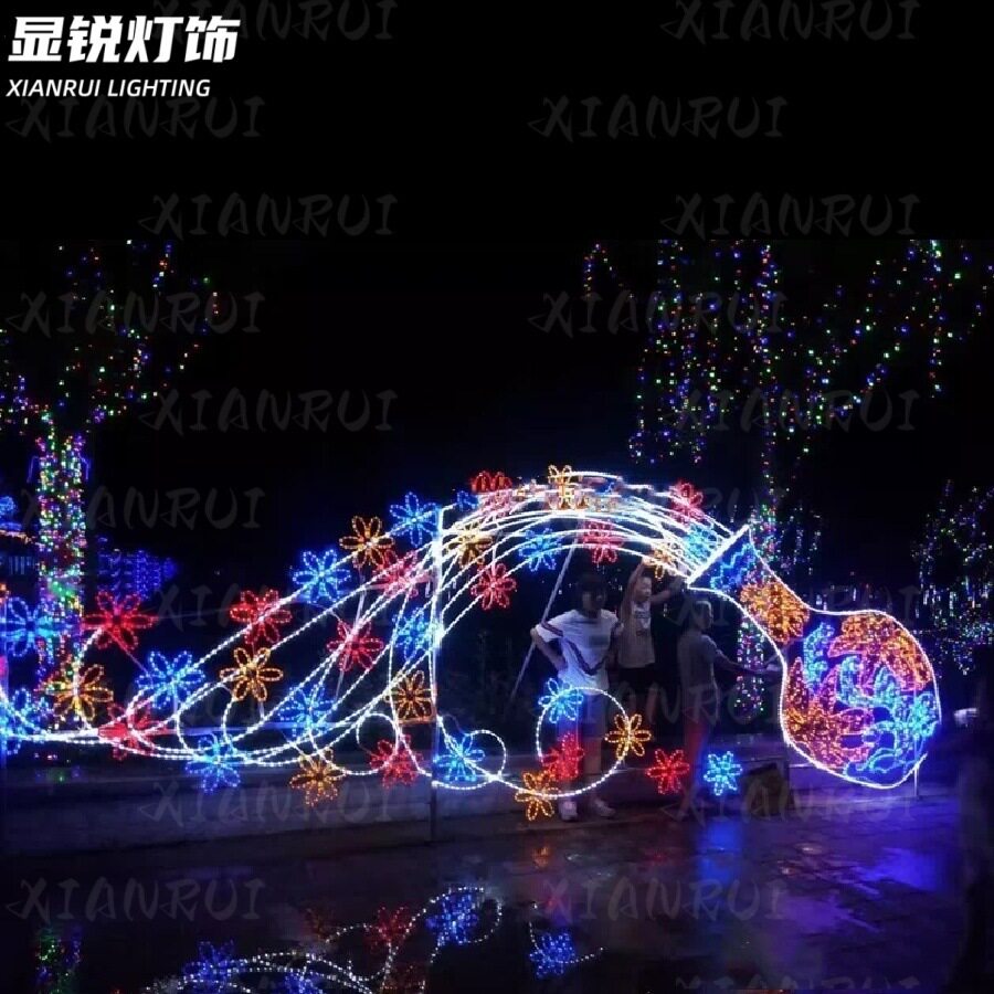 中式LED花瓶流水效果灯DMX防水
