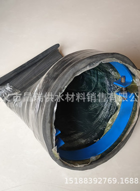 内置式鸭嘴阀 内撑卡箍式橡胶鸭嘴阀DN300 雨水井弯嘴式防倒灌