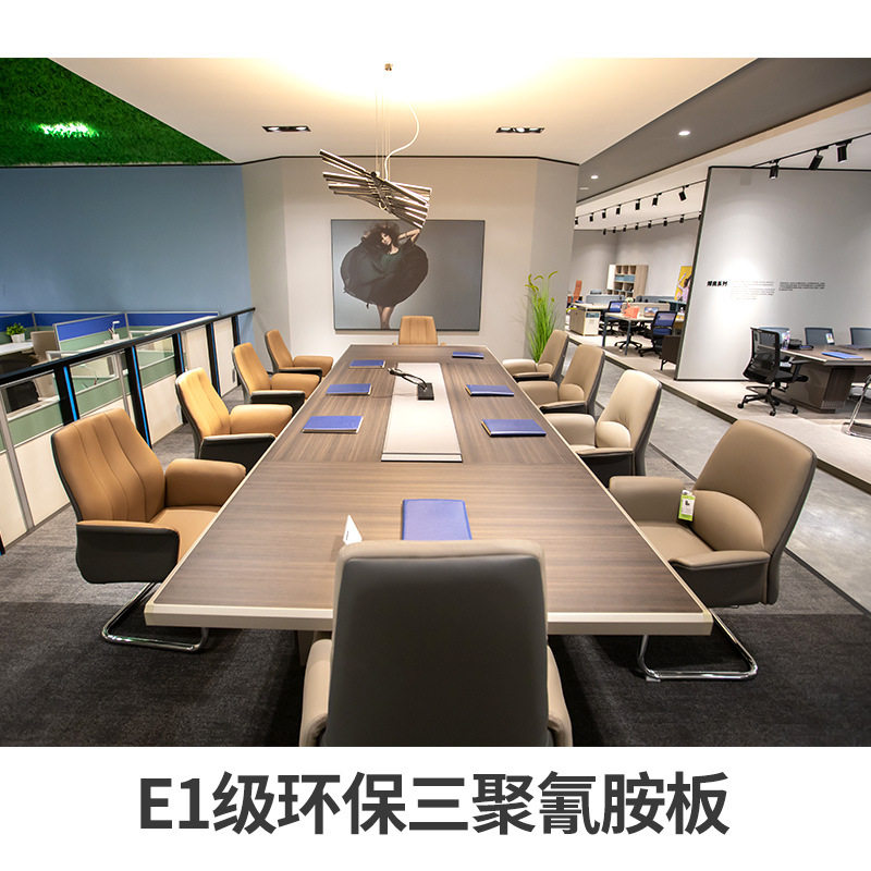现代简约大型会议室桌椅组合会议桌 深圳会议桌厂家格创家具