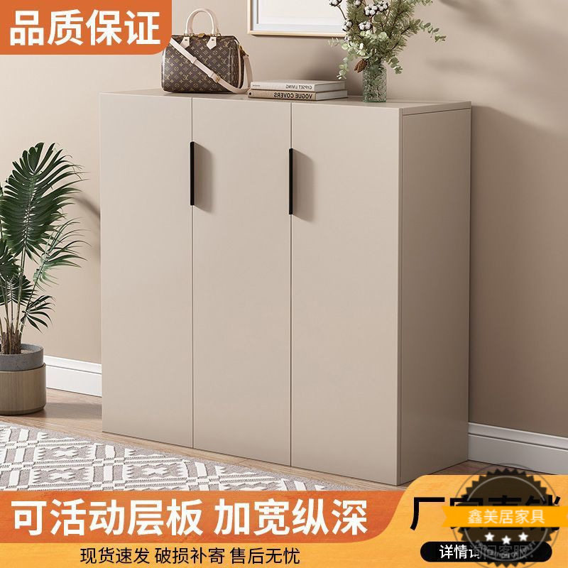实木入户鞋柜玄关柜家用储物柜楼道走廊大容量一体靠墙收纳柜防潮