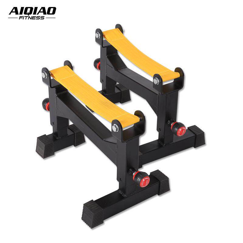 硬拉缓冲台可调杠铃支架防震垫家用男杠铃举重硬拉放置架健身器材