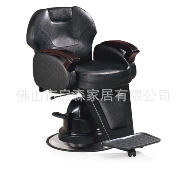 液压理发椅造型沙龙工作站椅子黑色和红色廉价便携式热销理发躺椅