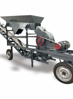 大型移动锤式制砂机抗压强度高可调节排放尺寸粒度均匀操作简单方