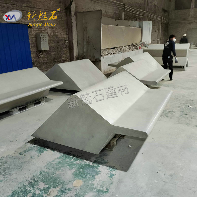 GRC清水混凝土定制坐凳