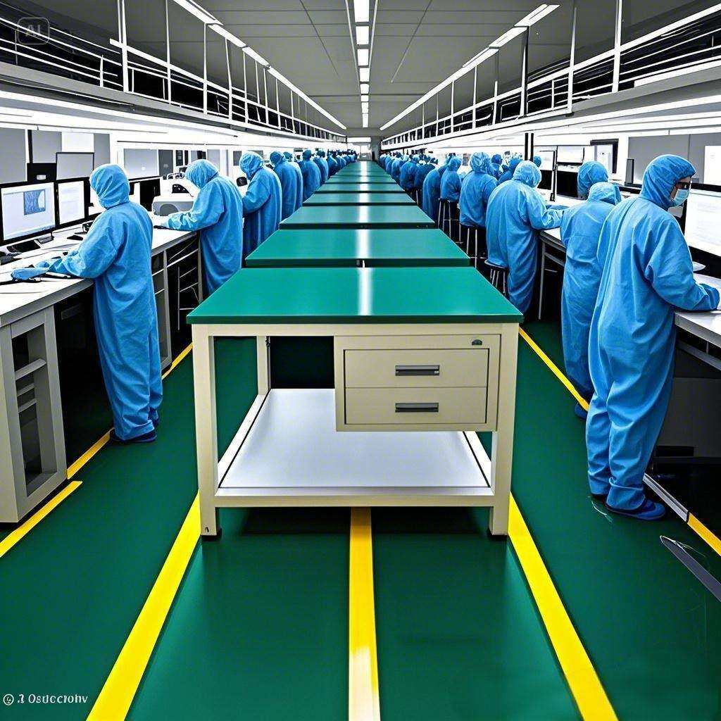 防静电工作台带抽屉打包检验台装配桌裁剪工厂车间桌子承重强耐磨