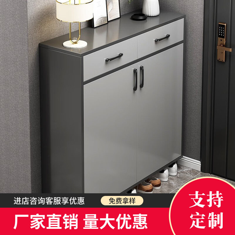 家用鞋柜一体柜实木简易多层实木入户鞋柜玄关柜收纳柜储物柜