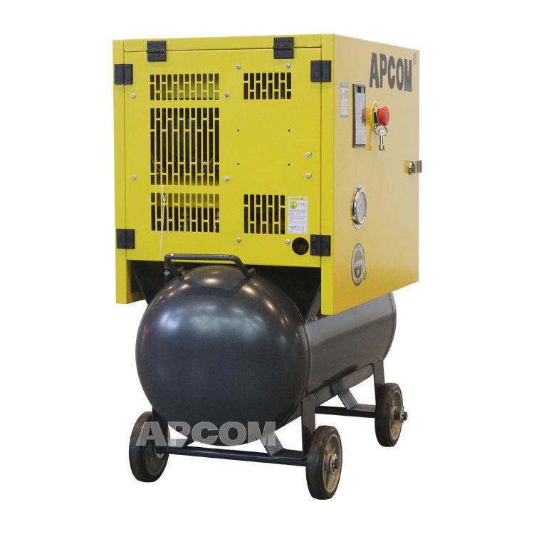 喷漆一体式小型螺杆式打气泵空压机冷干机2.2kw空气压缩机