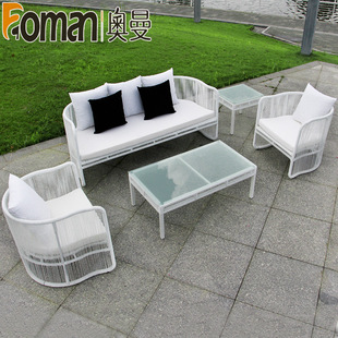 户外休闲沙发组合花园露台藤椅庭院阳台双人沙发藤编露天仿藤沙发