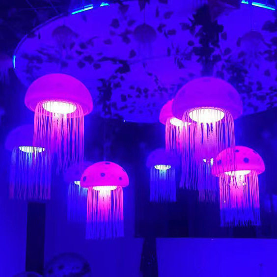 网红水母灯七彩变色音乐餐厅酒吧走廊户外树木工程亮化led装饰灯