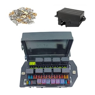 12V24V继电器保险丝块10路5脚60A继电器插80A通用电路控制继电器