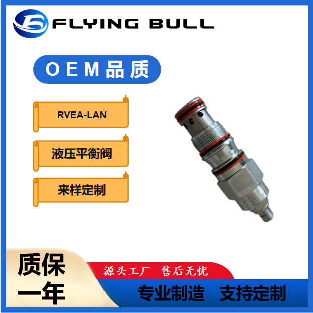 平衡阀 抗衡阀外接口控制溢流阀RVEA-LAN 液压马达平衡阀工程配件