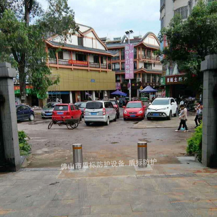 贺州液压全自动升降护柱博物馆防恐路障不锈钢成品车档升缩移动桩
