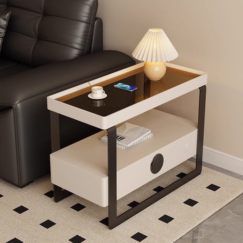 意式极简沙发边几轻奢高级感边桌小茶几客厅家用2025新款沙发边柜