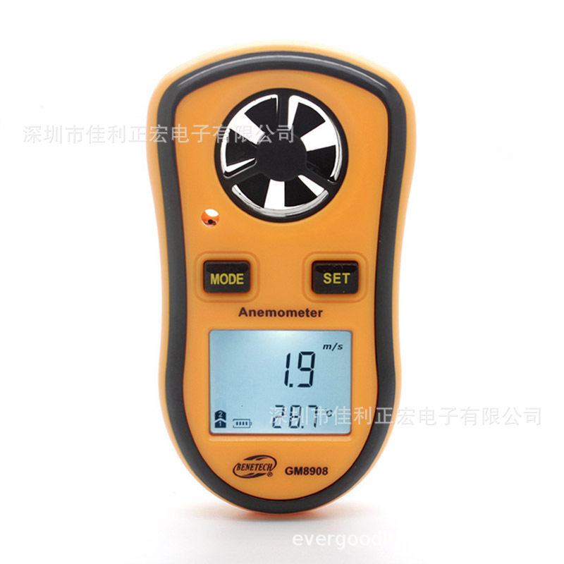 标智BENETECH数字风速计GM8908便携式测风速风温仪器风力监测