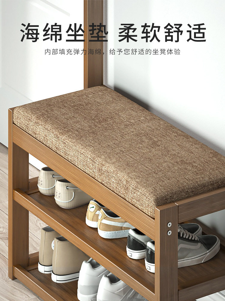批可坐鞋架挂衣创意入户门玄关鞋换鞋凳鞋柜坐凳一体家用门口穿鞋