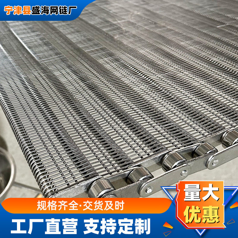 不锈钢网带食品包装清洗烘干传送