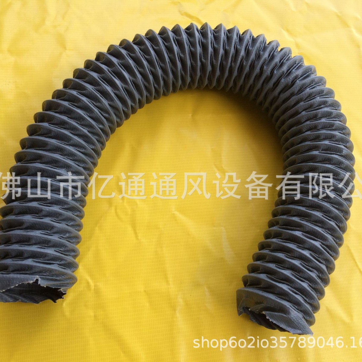 厂家直销 尼龙布管 耐高温灰色排风软管 阻燃通风管100mm10米