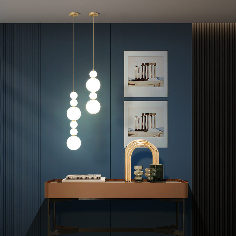 卧室床头吊灯葫芦创意后现代简约客厅吧台玄关衣帽间飘窗吊线灯