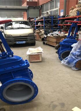 Z941F46电动衬氟闸阀Z941F46-16PDN100法兰式耐腐蚀衬氟闸阀