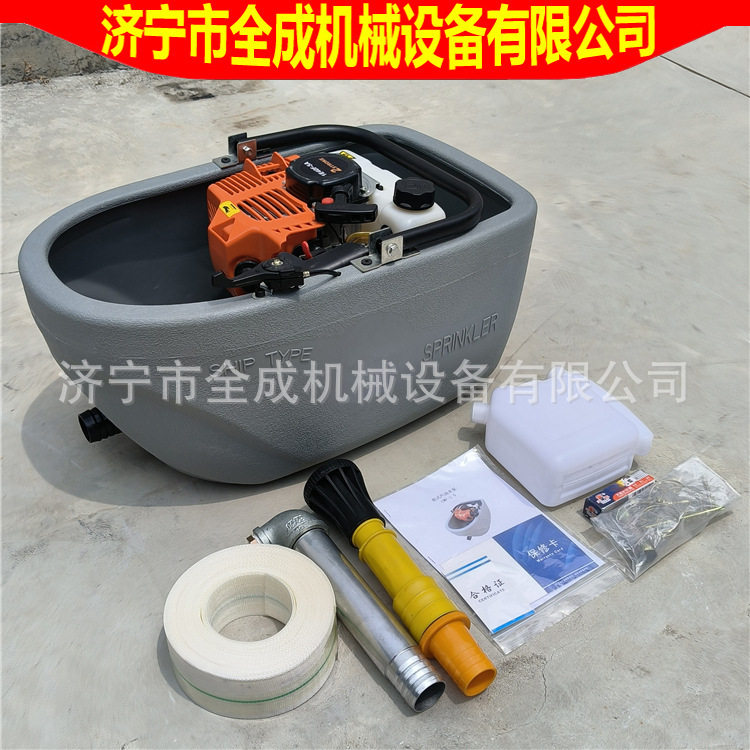 世东农用浇菜小型船式水泵浮船式汽油灌溉机便携手提式汽油抽水机