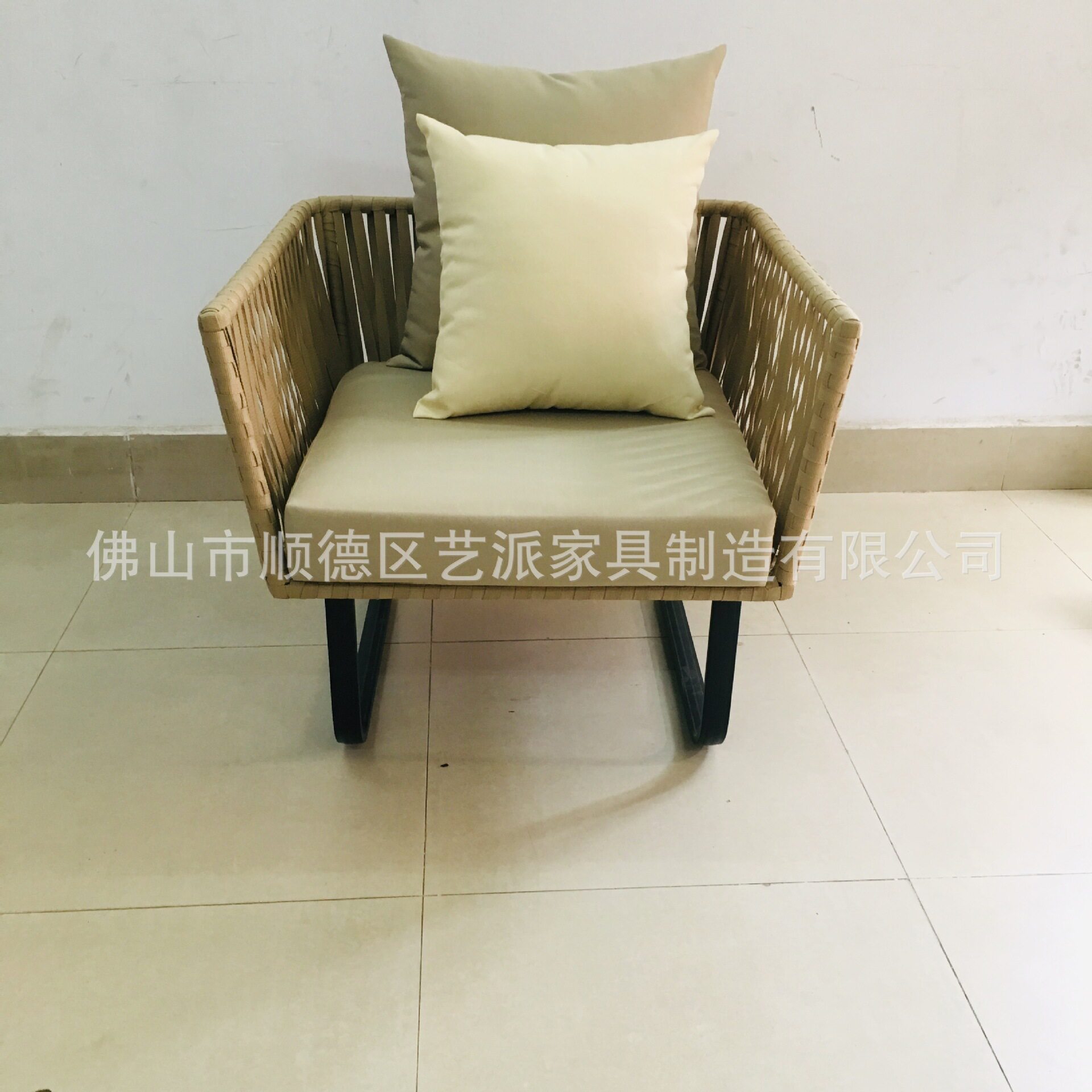 户外沙发藤编现代简约庭院花圆阳台单人 位藤椅藤客厅家具2
