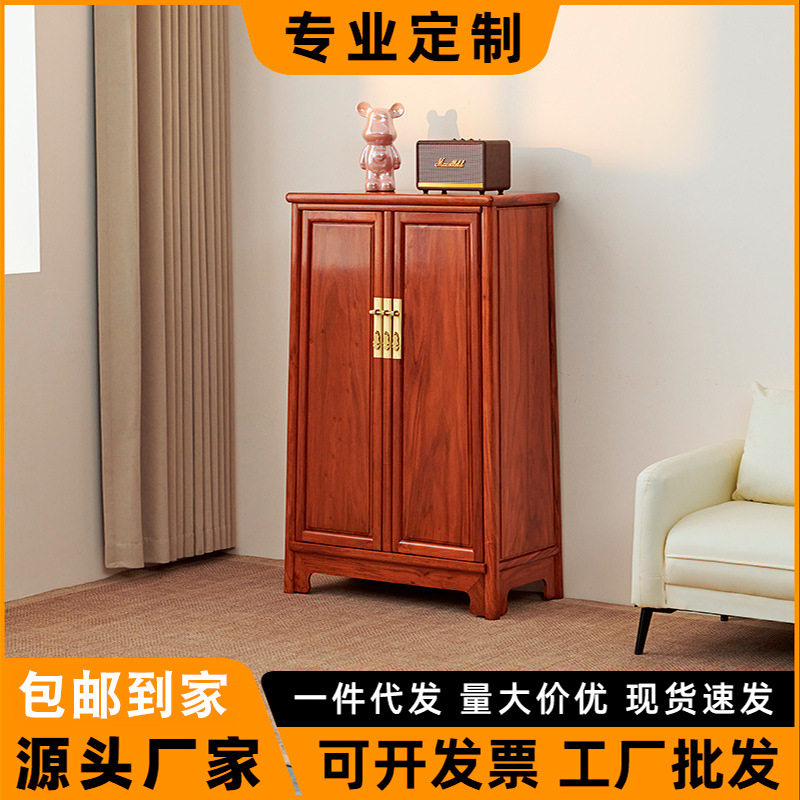 明式大果紫檀全实木圆角柜