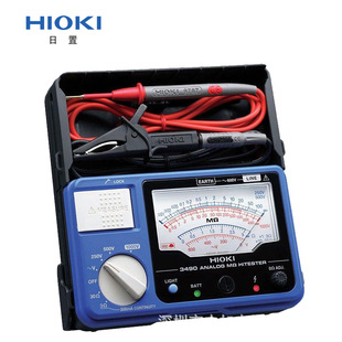 HIOKI日置绝缘电阻表3490智能指针式电阻测试仪模拟兆欧表 电阻表